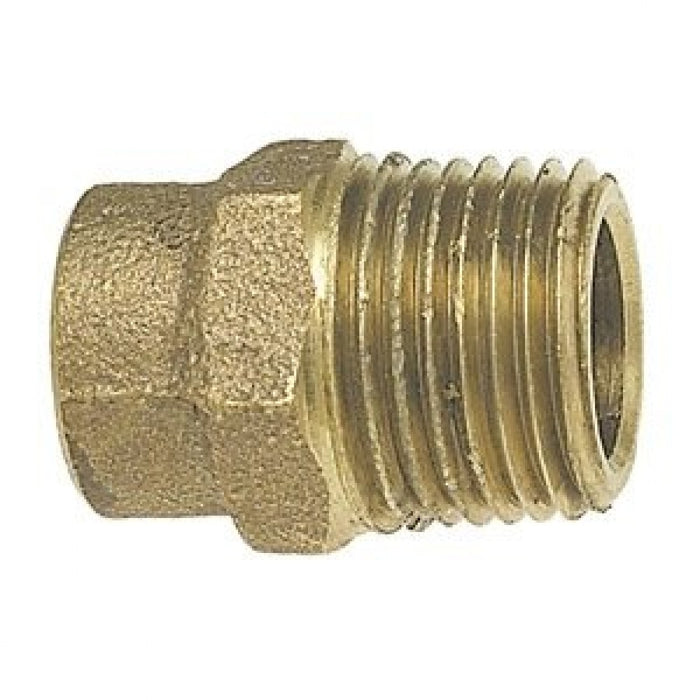 14mm X 1/2 MIP Metric Copper Male Adapters ( Pipe/Tubing OD X B.S.P ) CAST FITTING